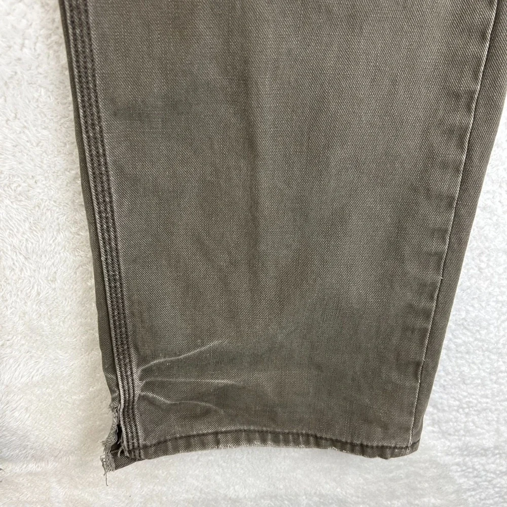 Levi's Tab Twills Straight Leg Jeans Mens 36x34 Brown Cotton Distressed 